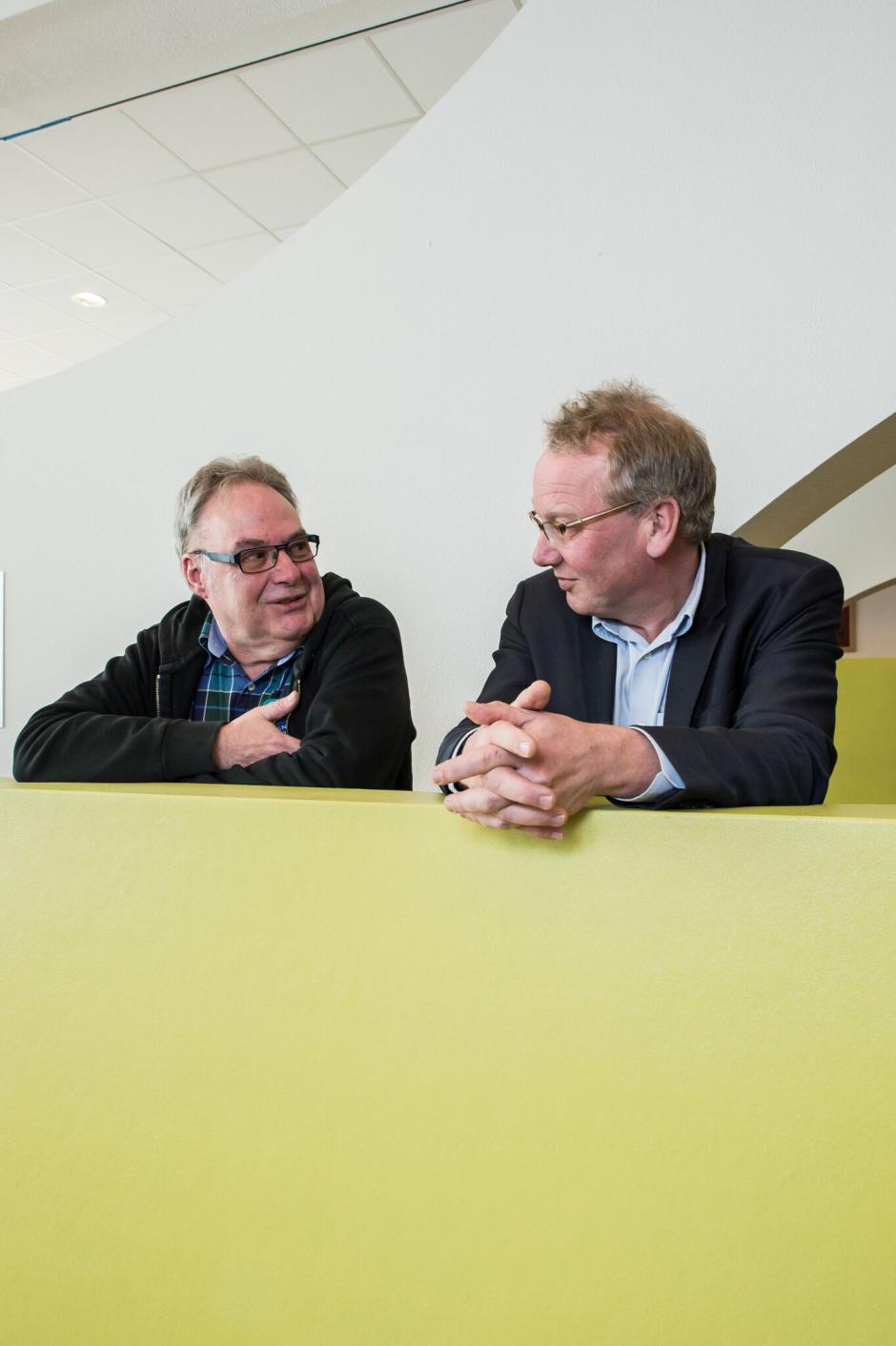 Paul van de Water (l) en Willem Baumfalk