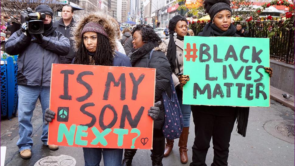 A Black Lives Matter demonstration in New York